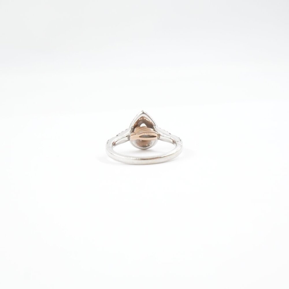 *SALE* Zales Disney Enchanted Princess Ariel Natural Diamond Pear Halo Ring 14k - Picture 8 of 11